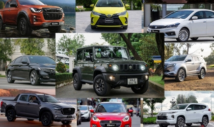 Top 10 mẫu xe bán ít nhất tháng 11/2023: Suzuki Jimny xuất hiện - Lập tức dẫn đầu